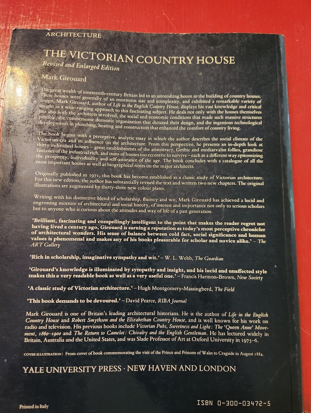 Mark Girouard "The Victorian Country House" Illustrated Book - Red and Cream - Picture 3 of 12